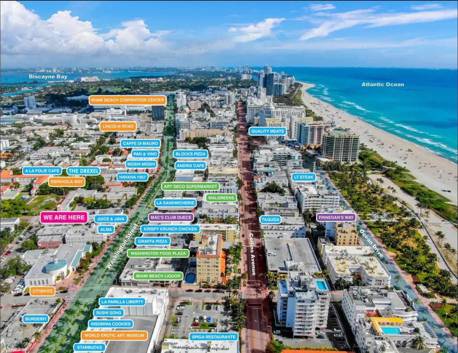 2 Bedroom Apartment 3 Minute Walk To South Beach & Ocean Drive Miami Beach Bagian luar foto